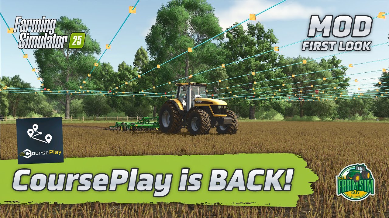 COURSEPLAY для Farming Simulator 25 уже здесь