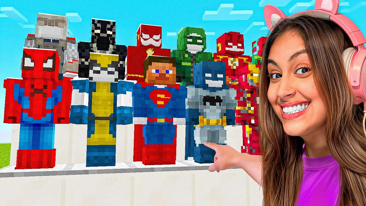 Eu Testei o NOVO MOD DE HER&Oacute;IS no MINECRAFT!