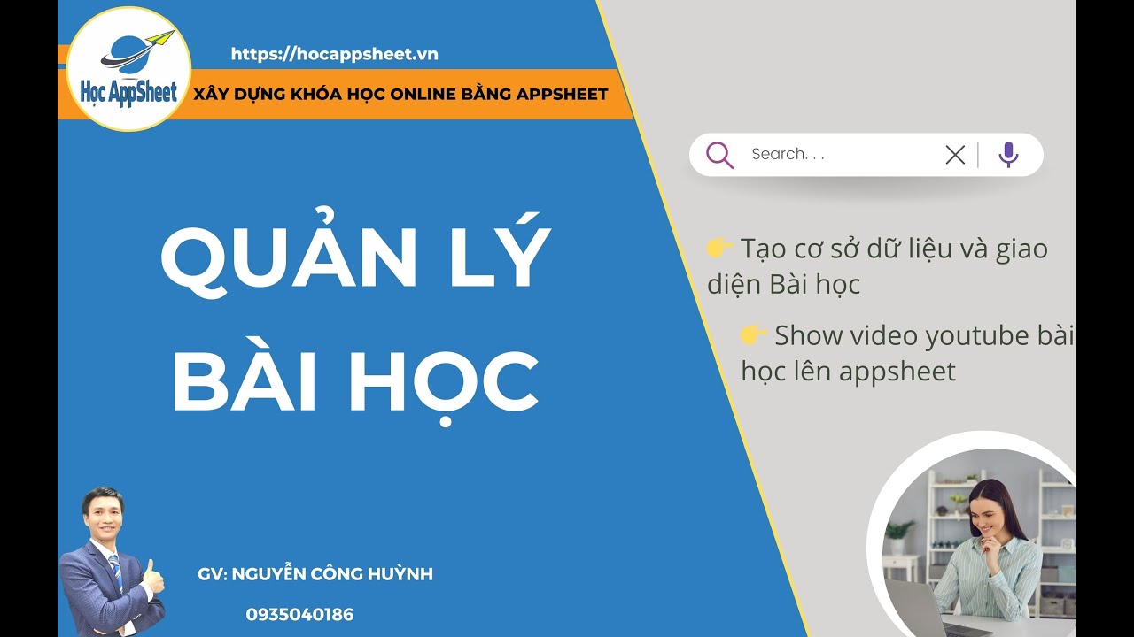 08 QUẢN LÝ BÀI HỌC #AppSheet_Khóa_Học_Online