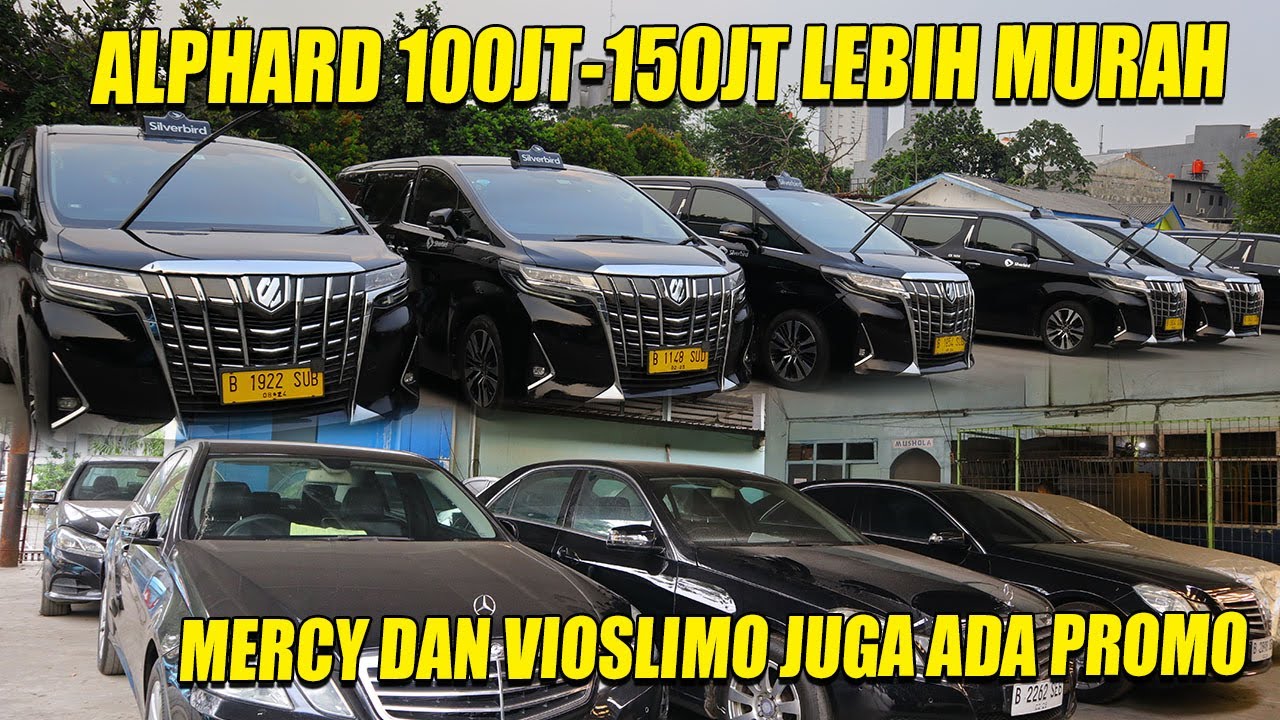 ALPHARD GEN 3 EX BLUEBIRD MULAI DIJUAL, VIOS LIMO DAN MERCEDES BENZ PROMONYA GEDE