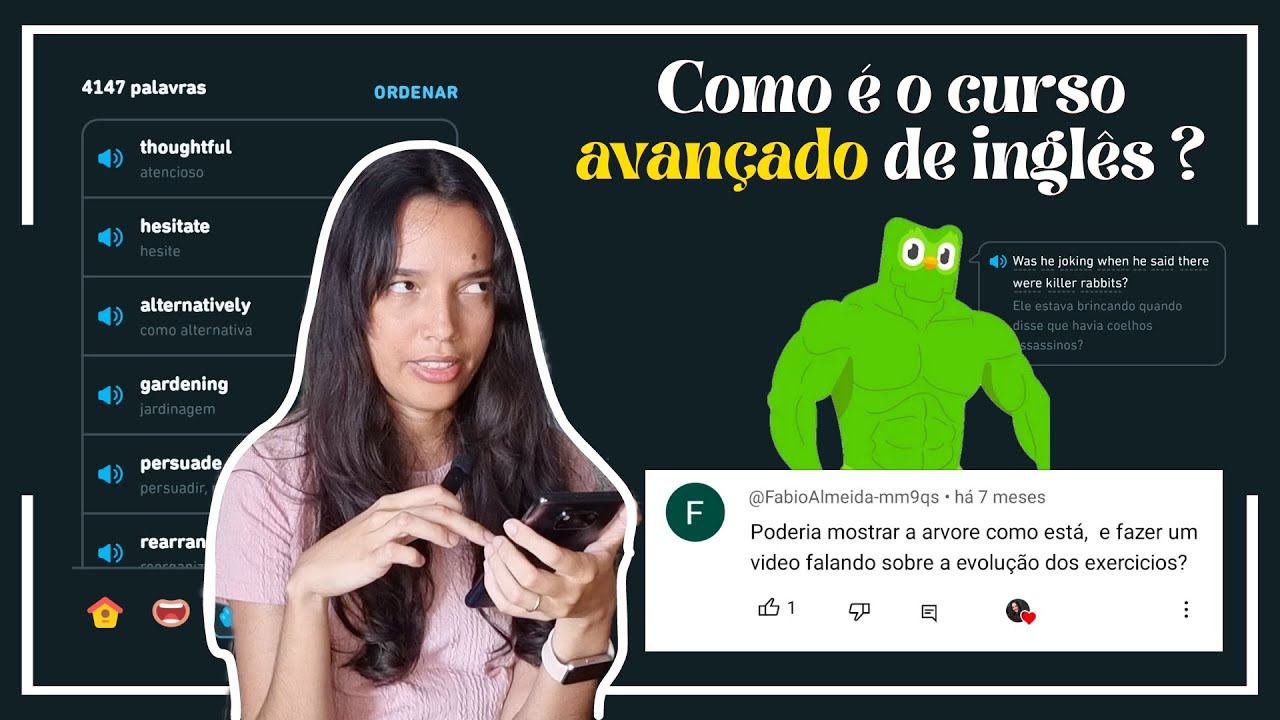 É possível chegar no nível intermediário-avançado com o duolingo? Evolução dos exercícios