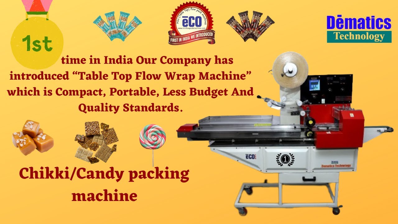 #miniflowwrapmachine | #chikkipackingmachine | #chikki | #chocolatepackingmachine | #chocolate |