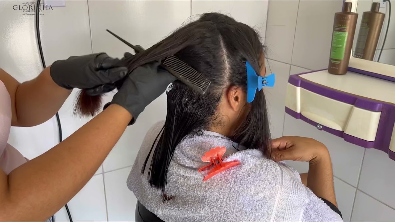 COMO FAZER UM RETOQUE DE RAIZ ? PROGRESSIVA VEGANA 🌱 LISO PERFEITO DE PRIMEIRA