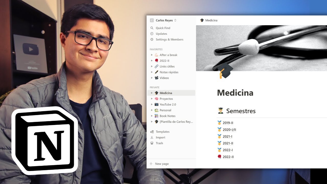 Cómo organizo mis estudios y vida con Notion | Tutorial y Plantilla GRATIS