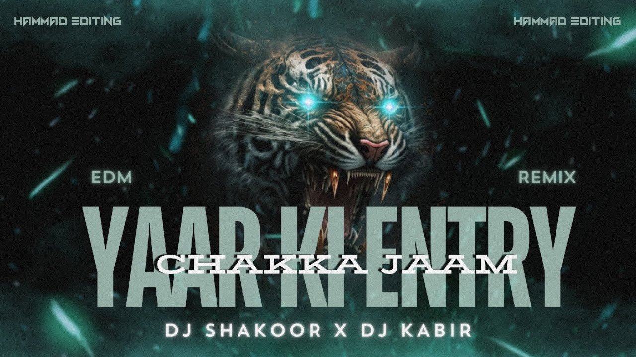 YAAR KI ENTRY ( chakka jaam) ||  EDM •• MIX || DJ SHAKOOR x DJ KABIR || HAMMAD EDITING