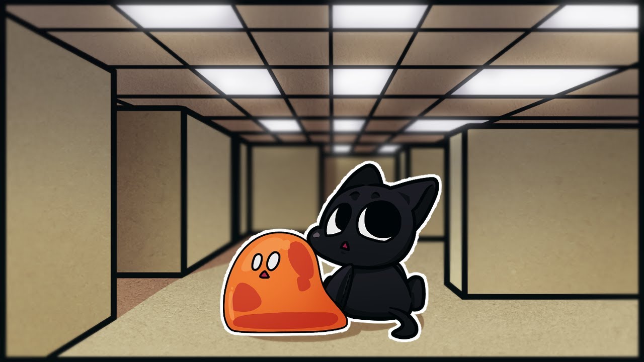 백룸 괴물 VS 카툰캣 & SCP-999 (Backrooms monster VS Cartoon cat & SCP-999)
