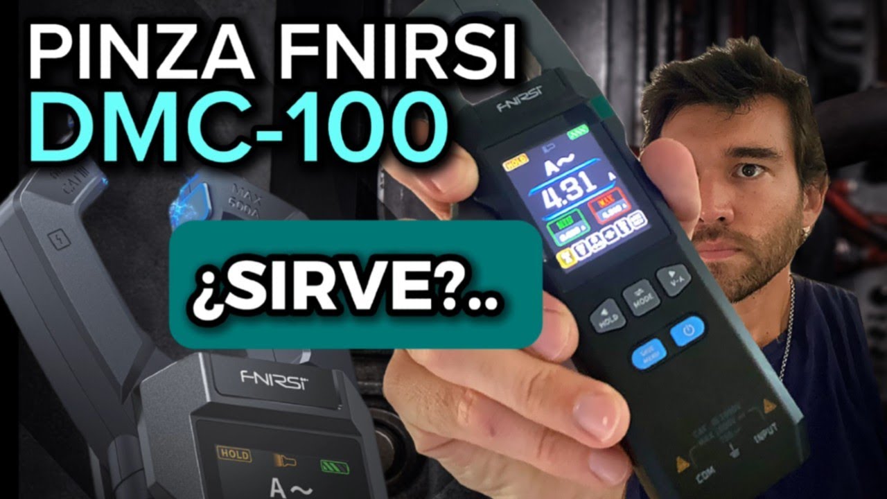 Probé la FNIRSI DMC-100 | ¿VALE la pena esta PINZA AMPEROMÉTRICA?