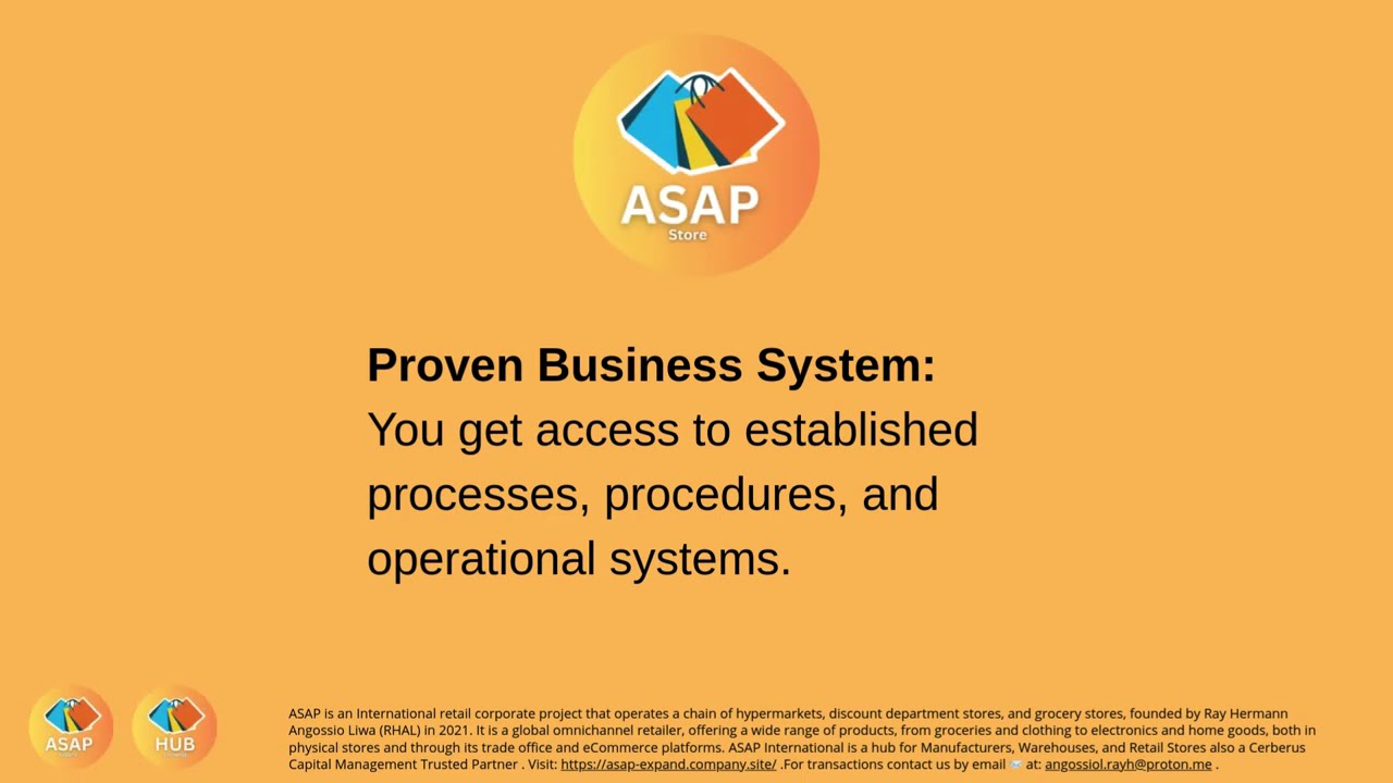 ASAP FRANCHISE OFFER