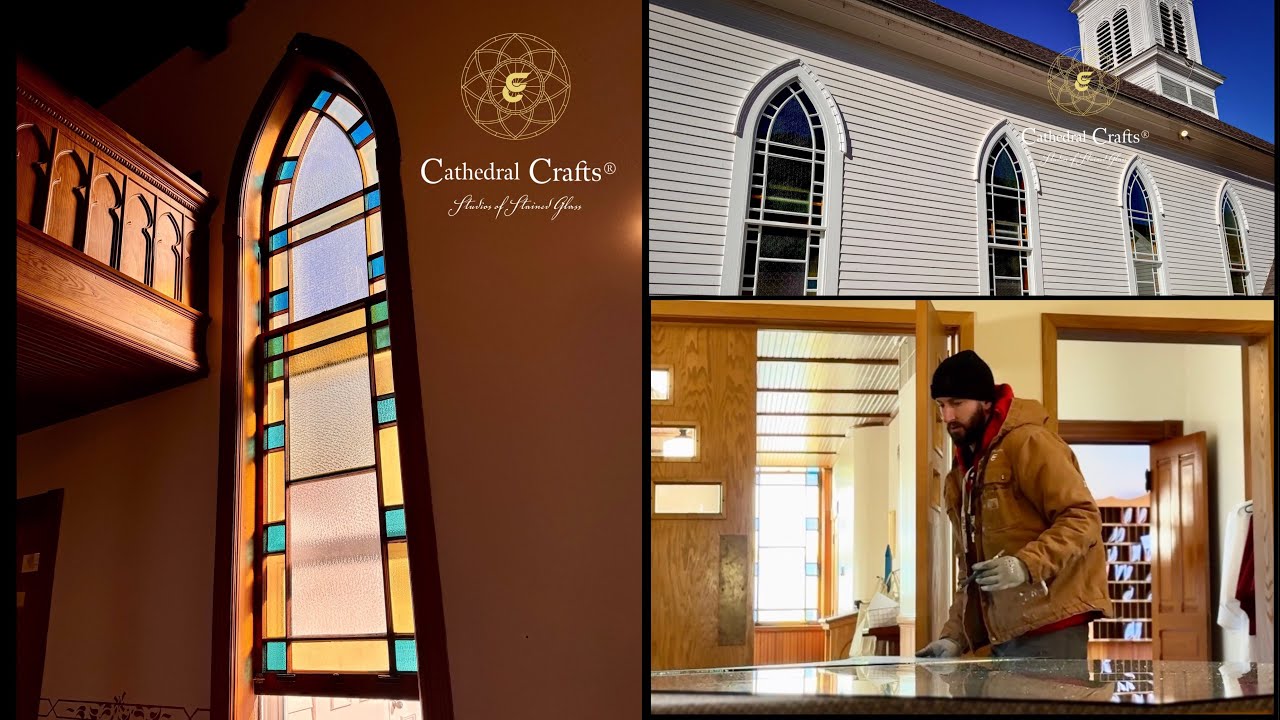Custom Cutting Plate Glass Storm System for Church Windows