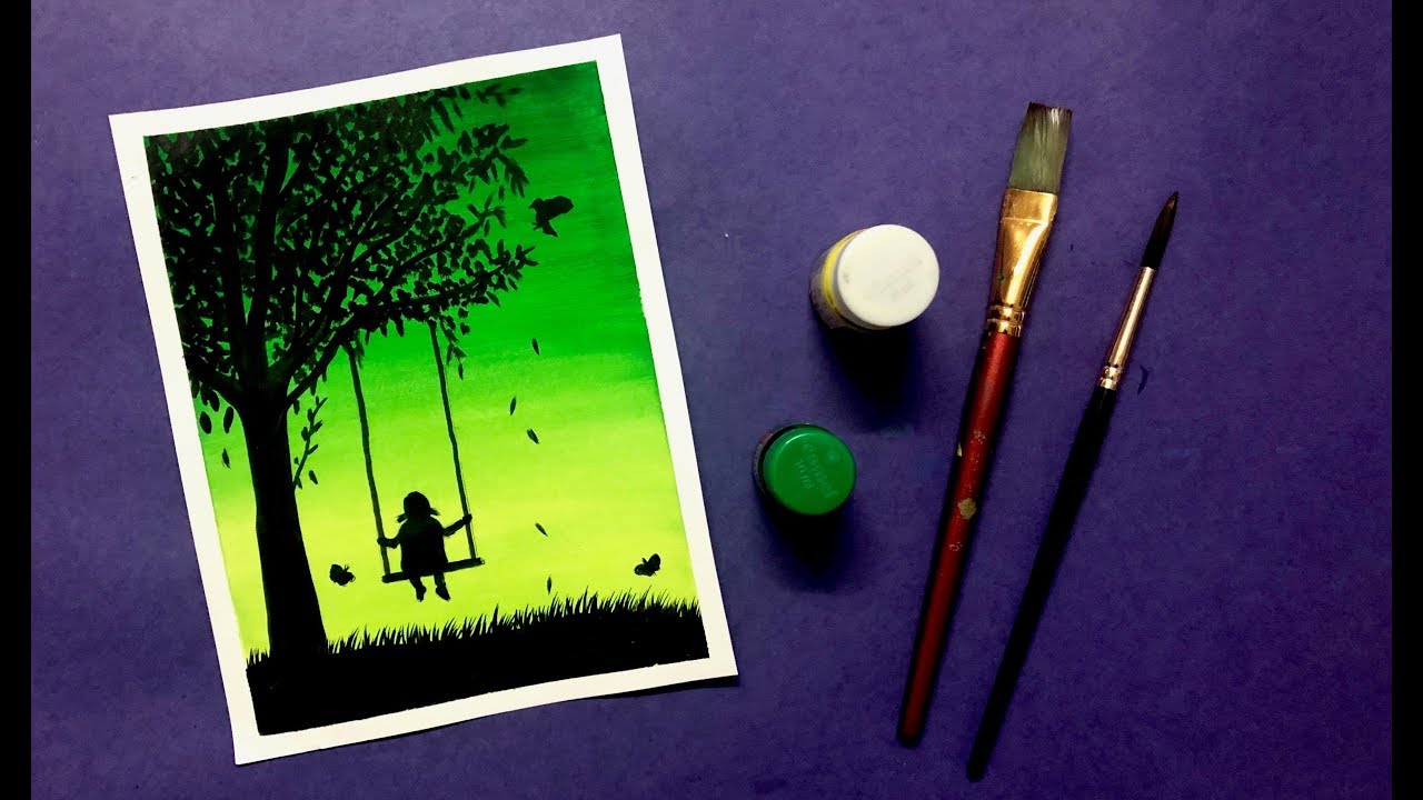 Easy Poster Colour Painting Tutorial | Step by Step