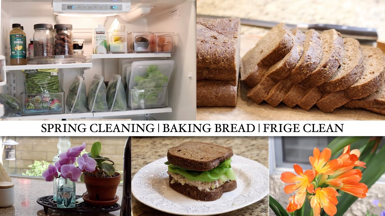 FRIDGE CLEAN | SPRING CLEAN | COOK & CLEAN WITH ME | GLUTEN-FREE BREAD