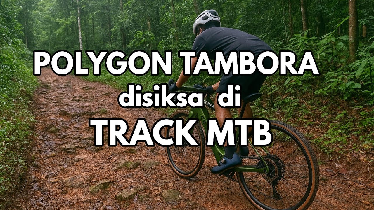 Polygon Tambora AE GX Disiksa di Track MTB,  Borbon Bike Park