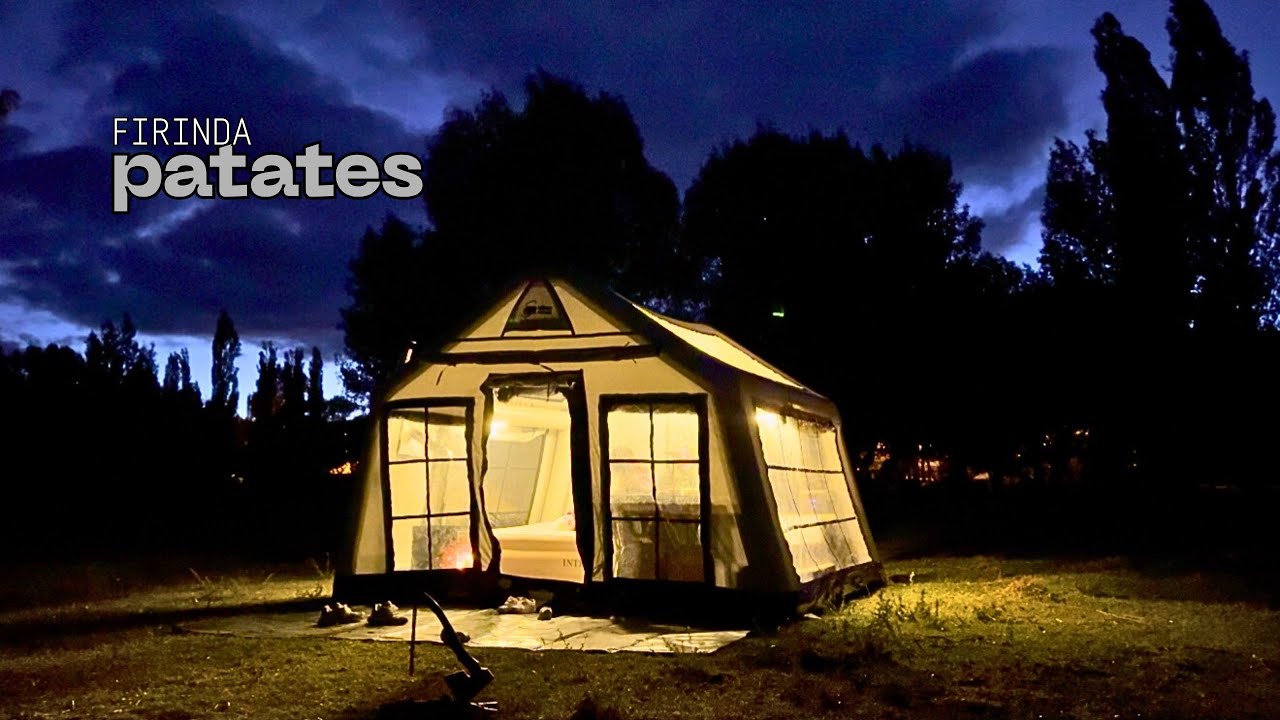 НЕЗАБЫВАЕМЫЙ СЕМЕЙНЫЙ ВЕЧЕР В ПАЛАТКЕ ⛺️ КАРТОФЕЛЬ В ДУХОВКЕ 🥔