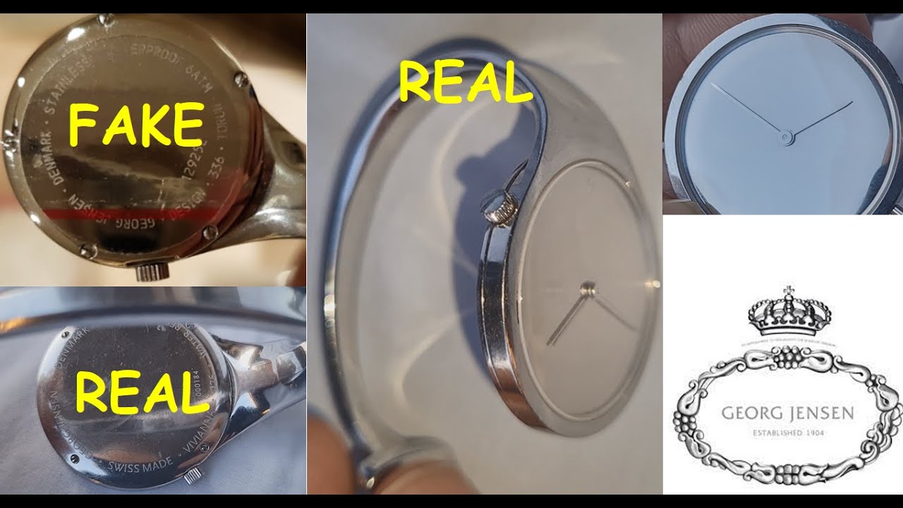 How to spot real Georg Jensen watch. Georg Jensen Vivianna bracelet real vs fake