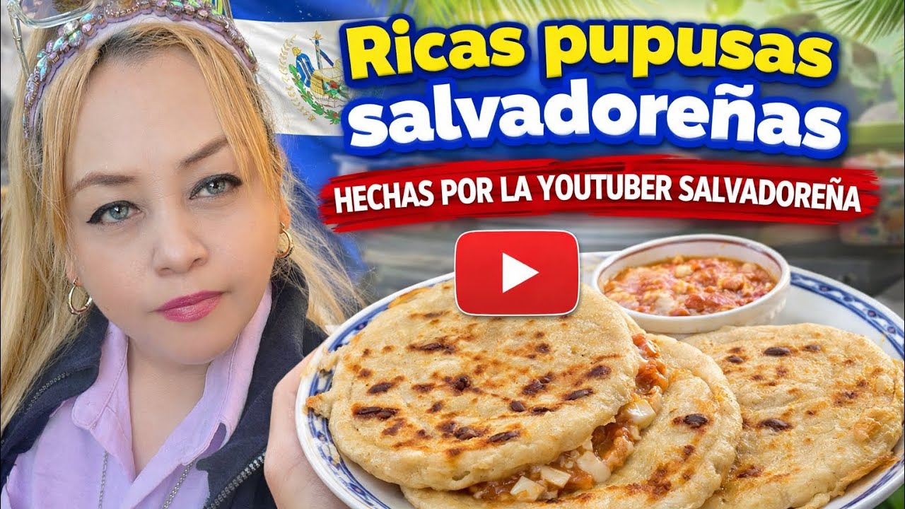 Mira  😱Ricas pupusas salvadoreñas hechas en casa 