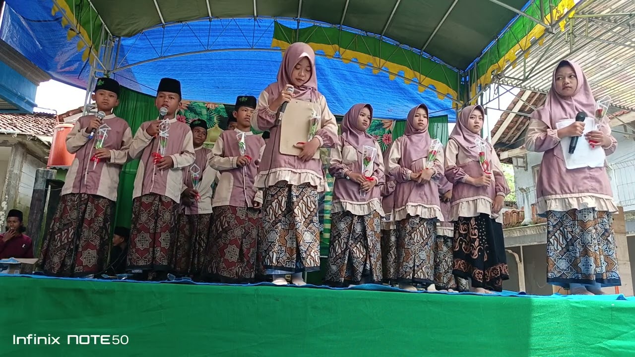Haflah TPQ nurul Huda penampilan kelas 3 lagu sholawat busyro