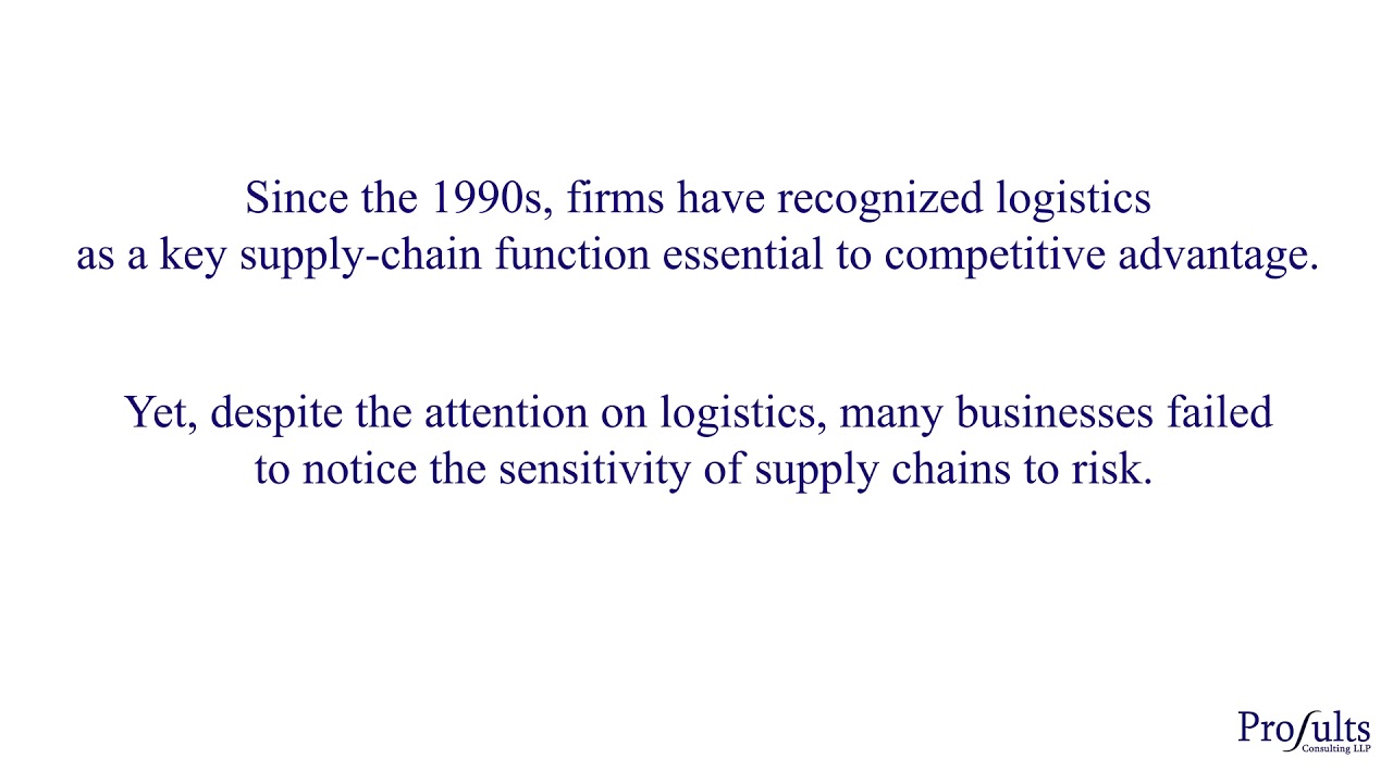 The New Normal of Logistics Disruption