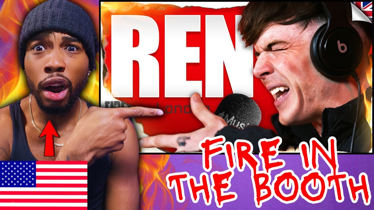 UK RAP🔥 REN - Fire in the Booth (American REACTION)