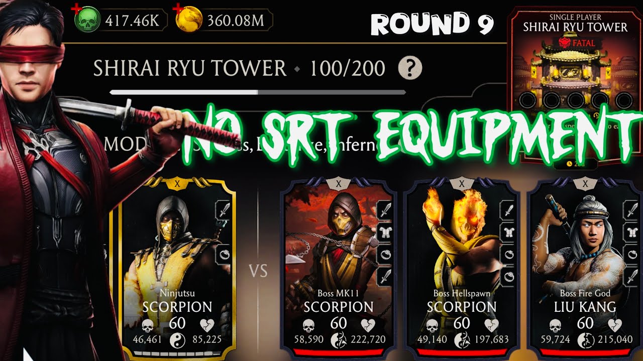 Fatal Shirai Ryu Tower Boss Battle 100, 120 & 140 Fight + Reward MK Mobile | NO SRT Equipment