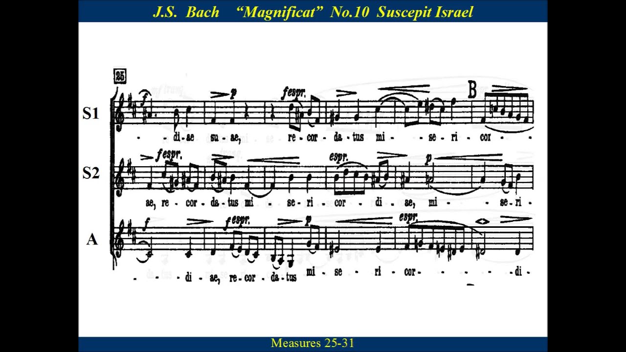 10 - JS Bach Magnificat - Suscepit Israel - Soprano 1