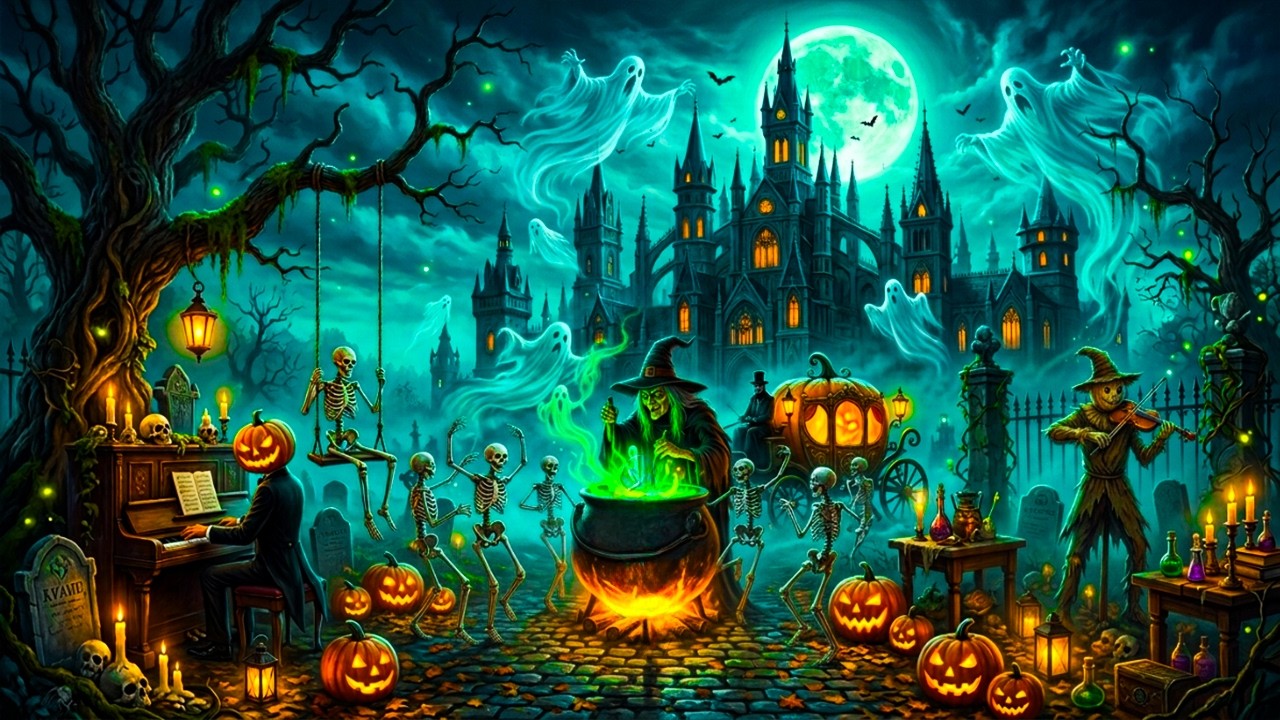 Whispers of the Haunted Night 🌙 Spooky Halloween Music 2026 &ndash; Eerie & Relaxing Ambience #3