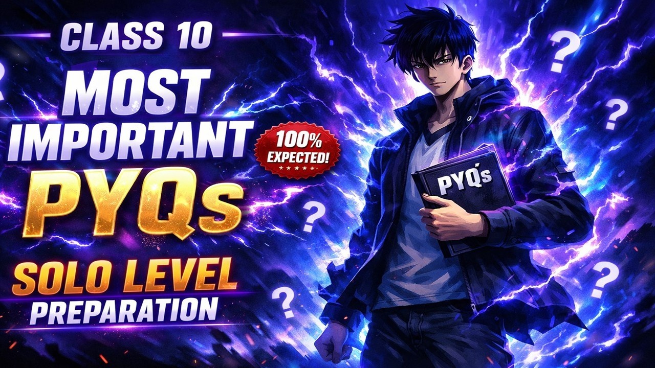 Class 10 Board Exam 2026 &ndash; Most Important PYQs | 100% Practice Set
