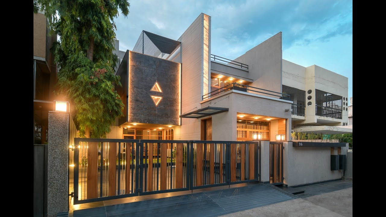 Bunglow designed by Kuke Associates, Ahmedabad - sudhirparmarphotography
