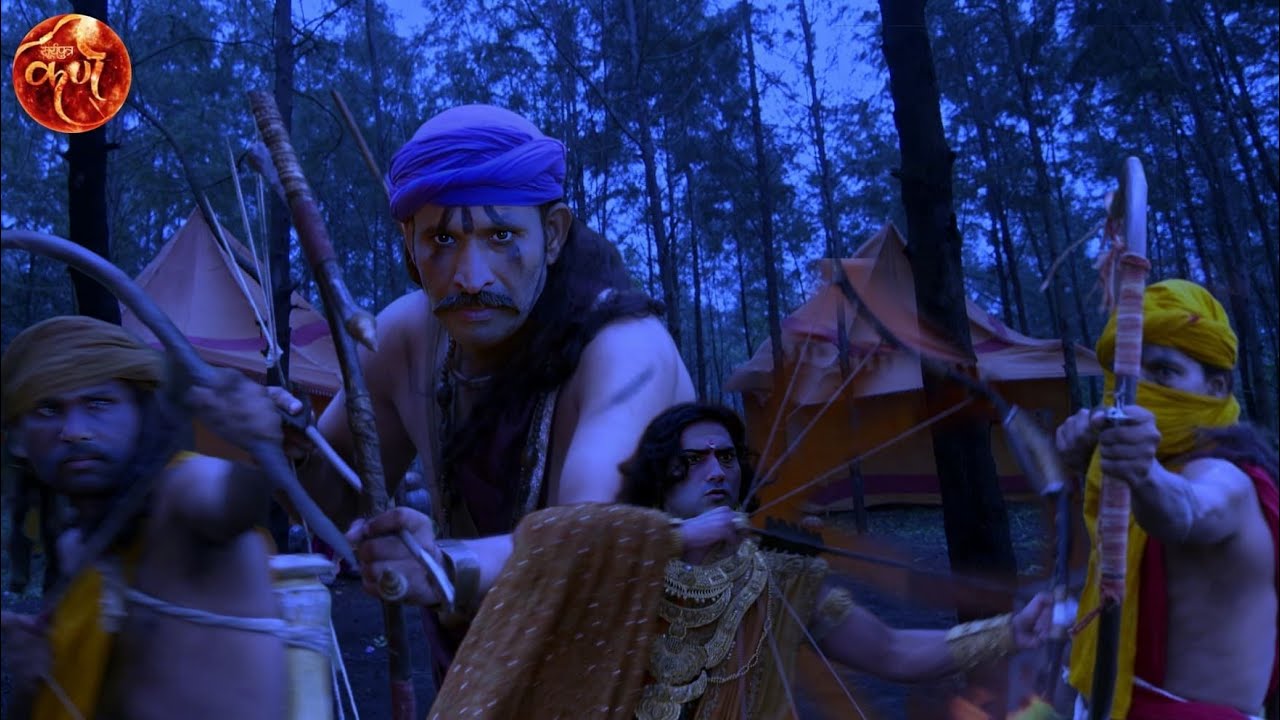 अर्जुन को आदिवासी लुटेरों ने जंगल मे भेड़ियों की तरह घेरा || Suryaputra Karn