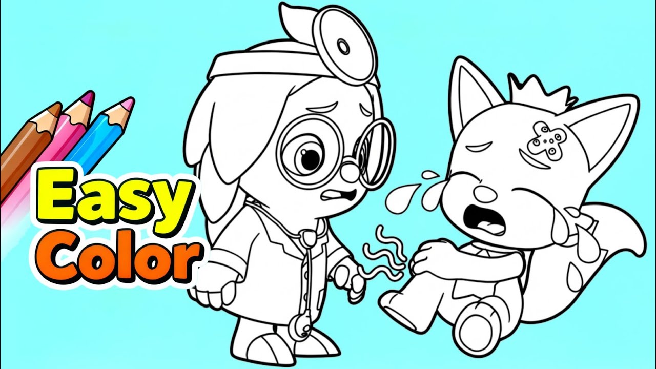 How to Color Hogi & Pinkfong [ Easy and Fun ] Pinkfong Wonderstar Coloring Pages for Kids