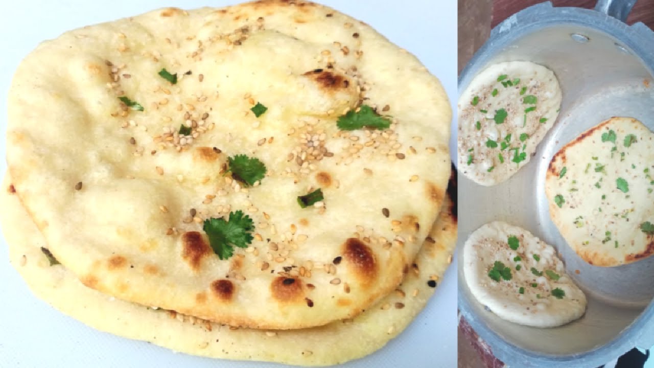 Garlic Naan in Pressure Cooker - How to make Garlic Naan Recipe without Oven Without Tawa & Tandoor.