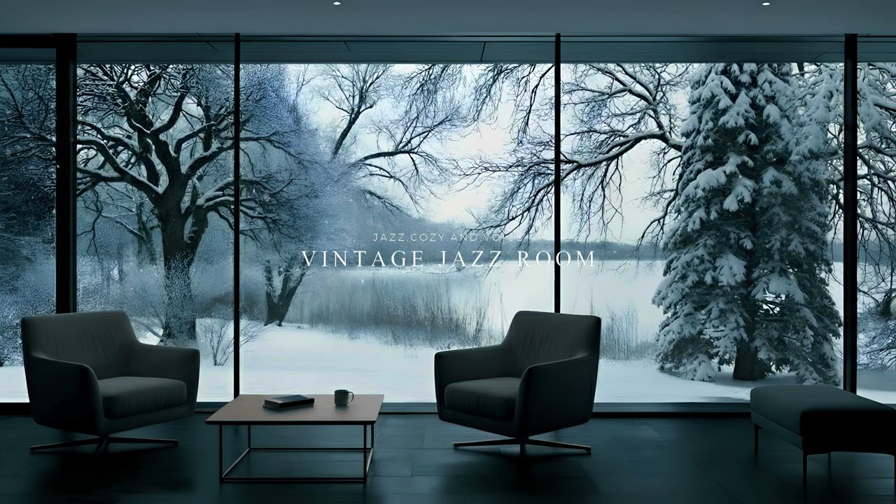 [playlist] 유리창 너머 겨울 호수, 고요히 스며드는 순간 | Vintage Jazz Room · Winter Notes
