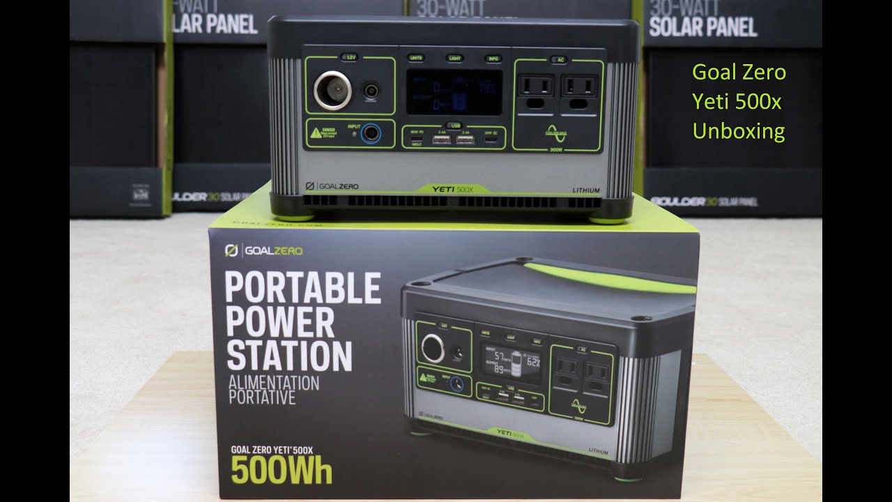 Goal Zero Yeti 500x Unboxing