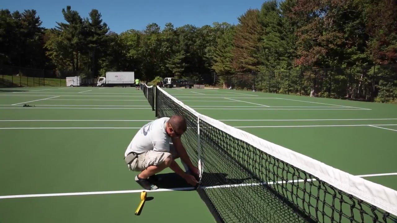 Post Tensioned Concrete Tennis Court Construction