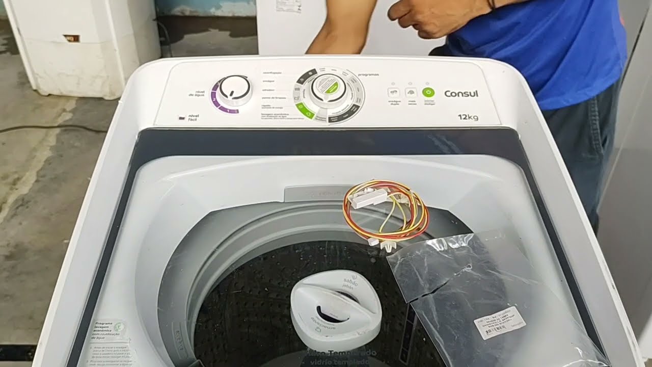 COMO TROCAR SENSOR DA TAMPA DA LAVADORA CONSUL 12KG.