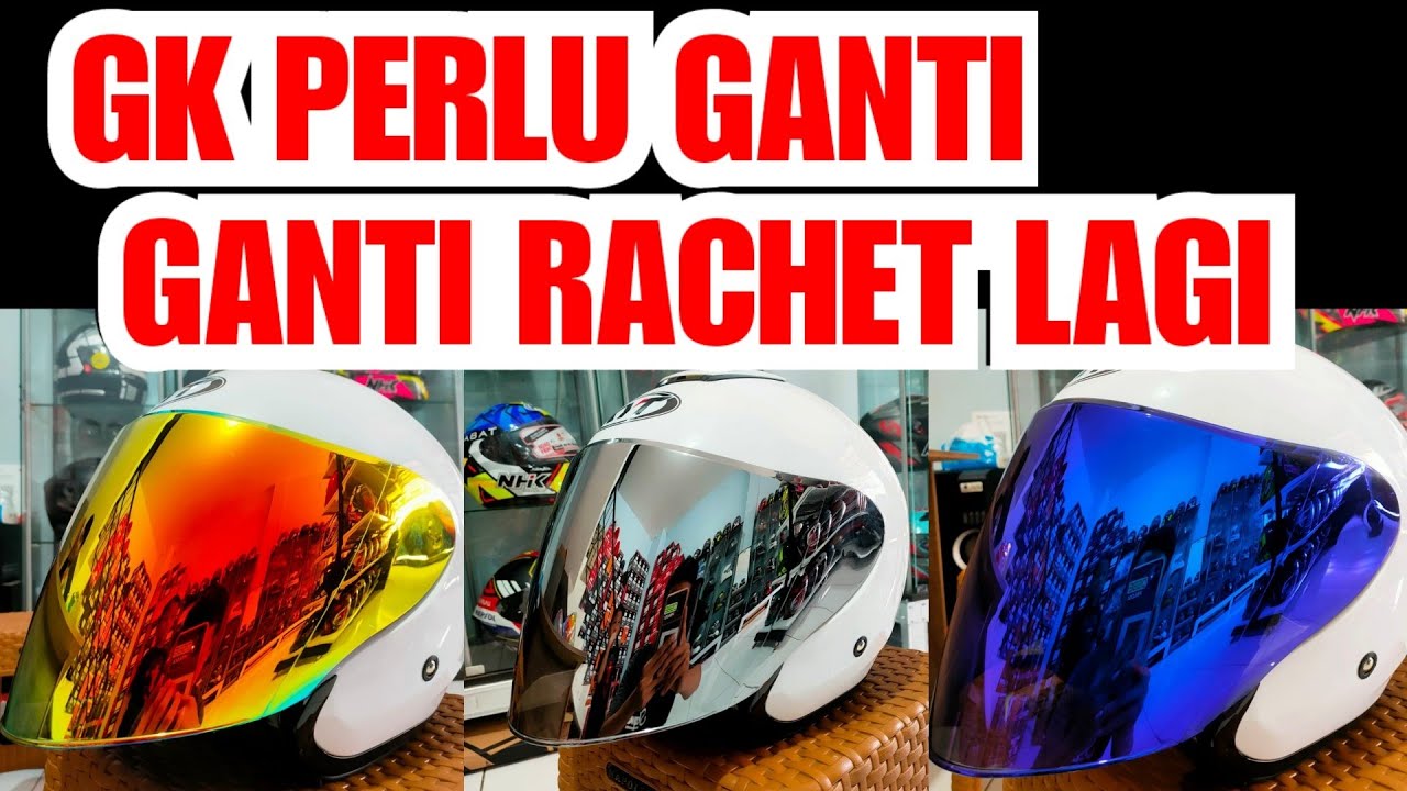 VISOR IRIDIUM KYT KYOTO DAN INK DYNAMIC | PNP GK PERLU GANTI RACHET LAGI..