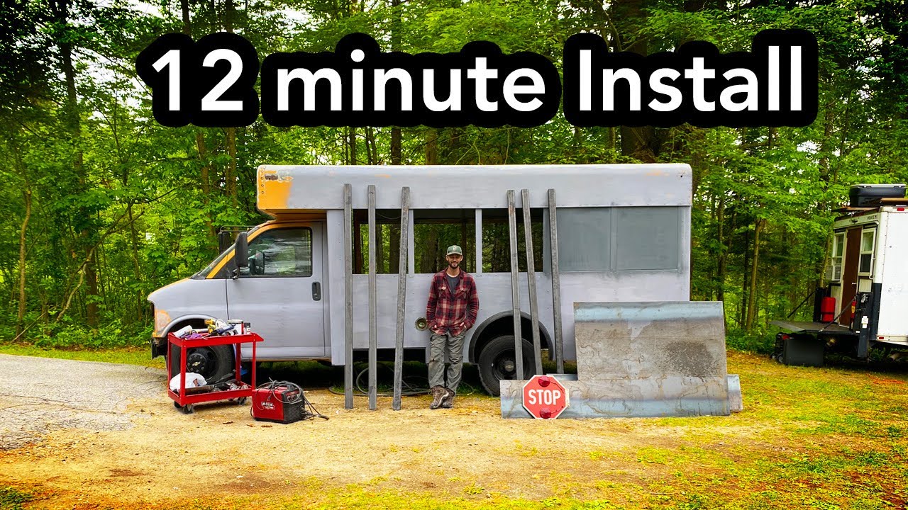 DIY Window Deletes and Sheet Metal Patches | Short Bus Conversion