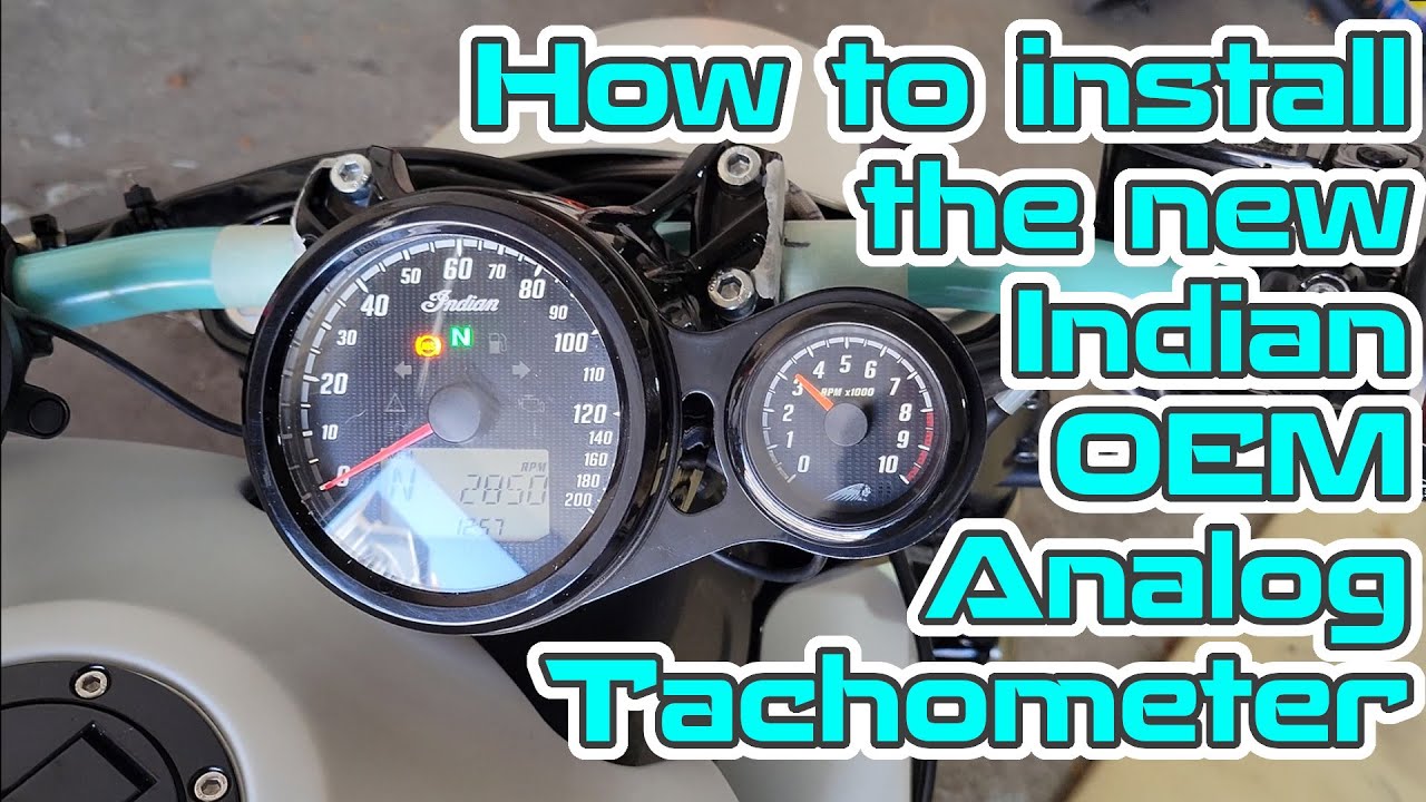 How to Install The New Indian Scout Lineup Analog Tachometer