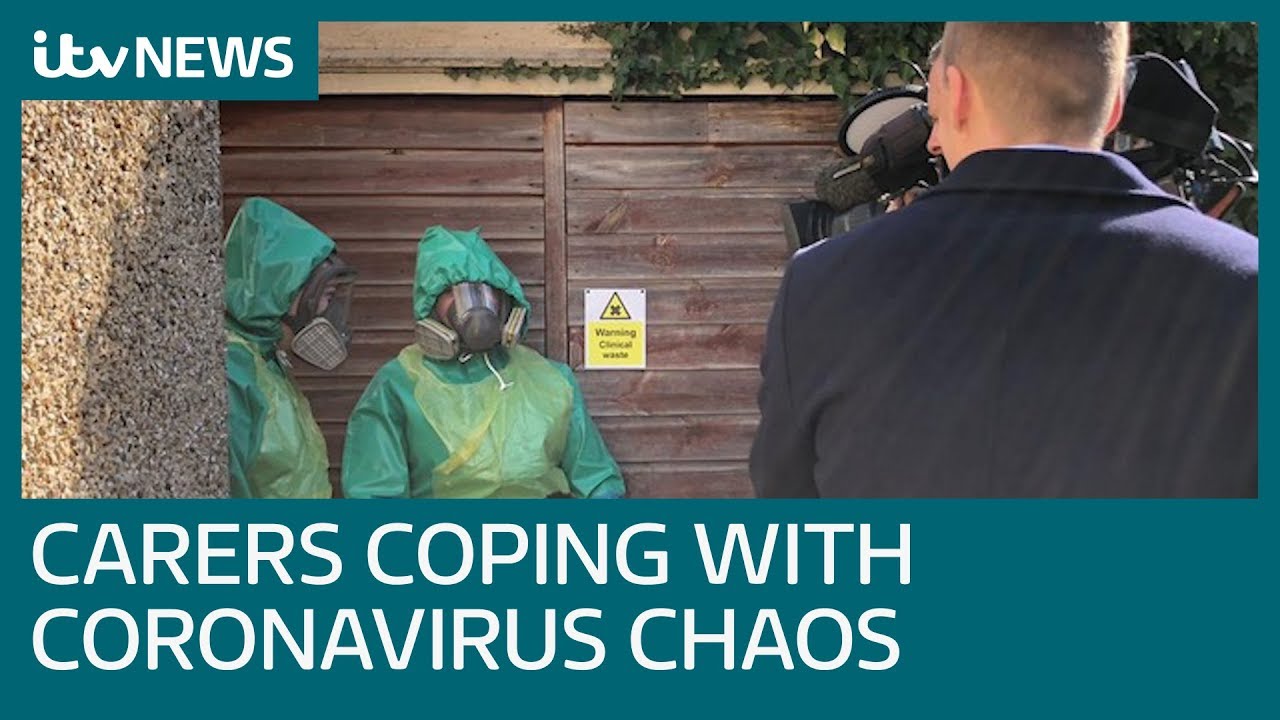 Carers wearing hazmat suits to keep looking after vulnerable during coronavirus crisis | ITV News