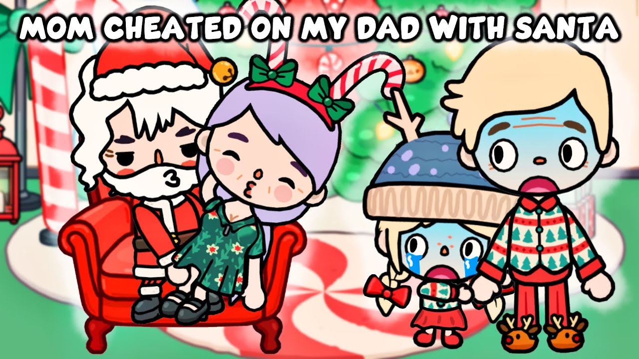 Mom Cheated On My Dad With Santa | Toca Life Christmas Story | Sad Love Story | Toca Boca