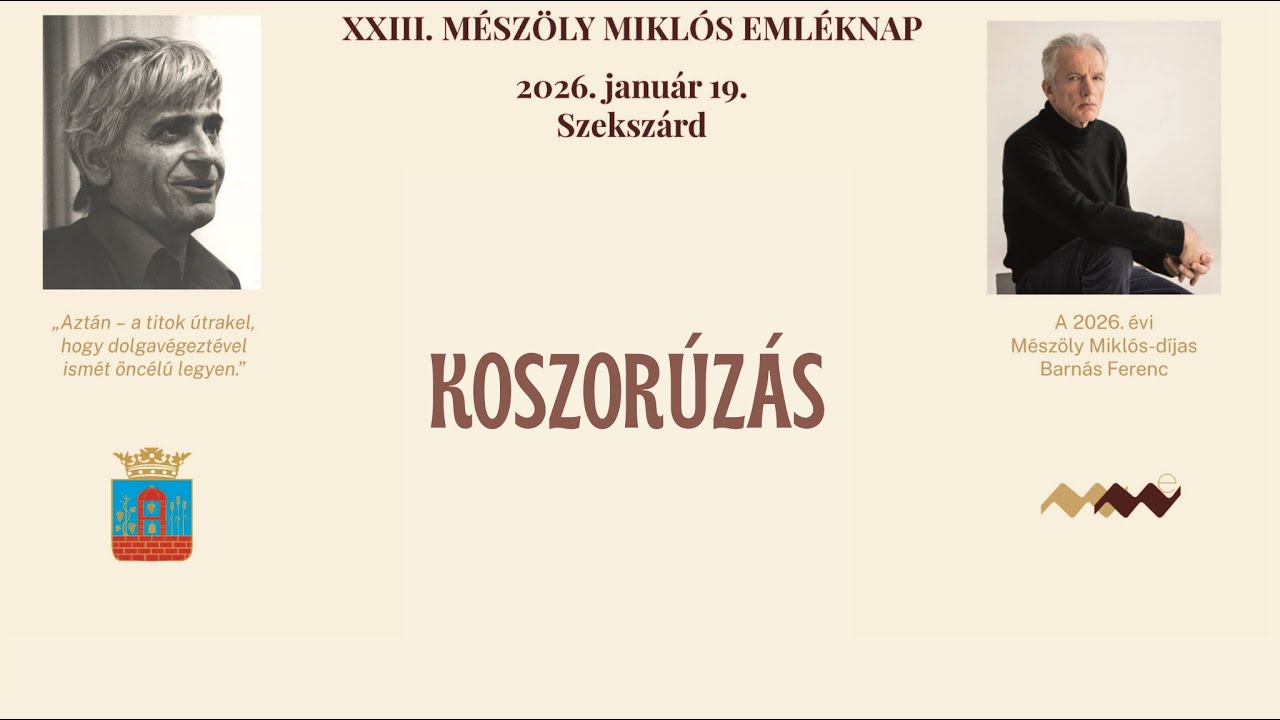 XXIII. Mészöly Miklós Emléknap - Koszorúzás