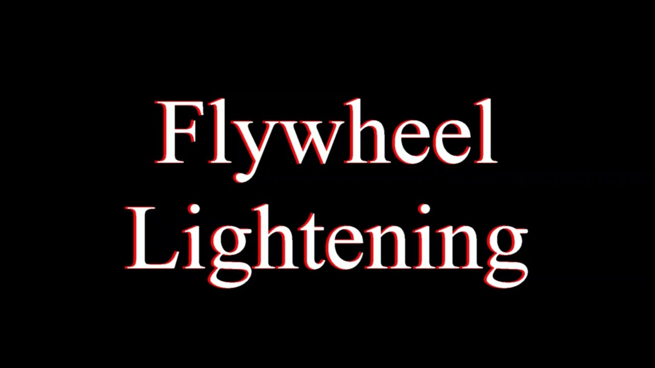 Flywheel lightening with a Lathe