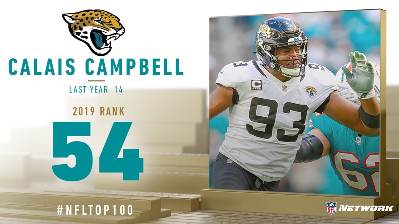 #54: Calais Campbell (DE, Jaguars) | Top 100 Players of 2019 | NFL