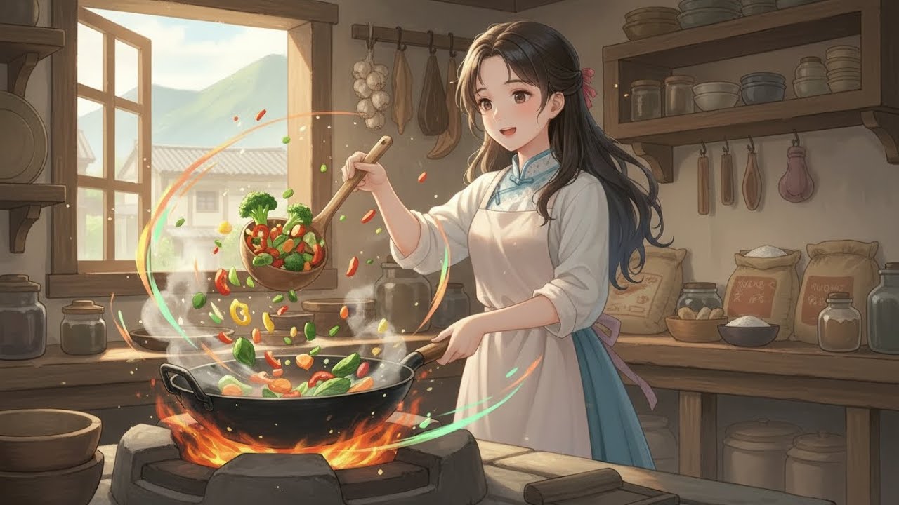 Chinese Village Cooking 🍅 | Ghibli ASMR Anime | Sabzi Tod Kar Banai Shant Cooking Story | 