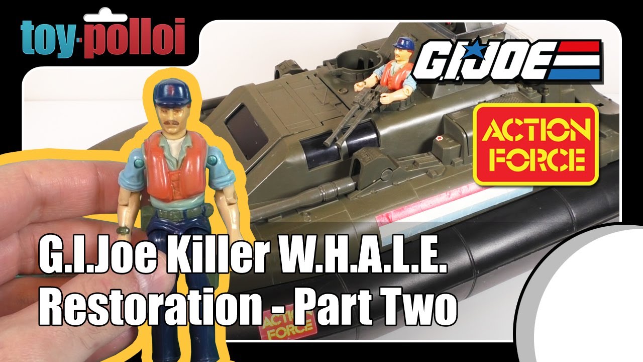 Vintage Action Force / G.I.Joe Killer W.H.A.L.E Hovercraft restoration part 2 - Toy Polloi
