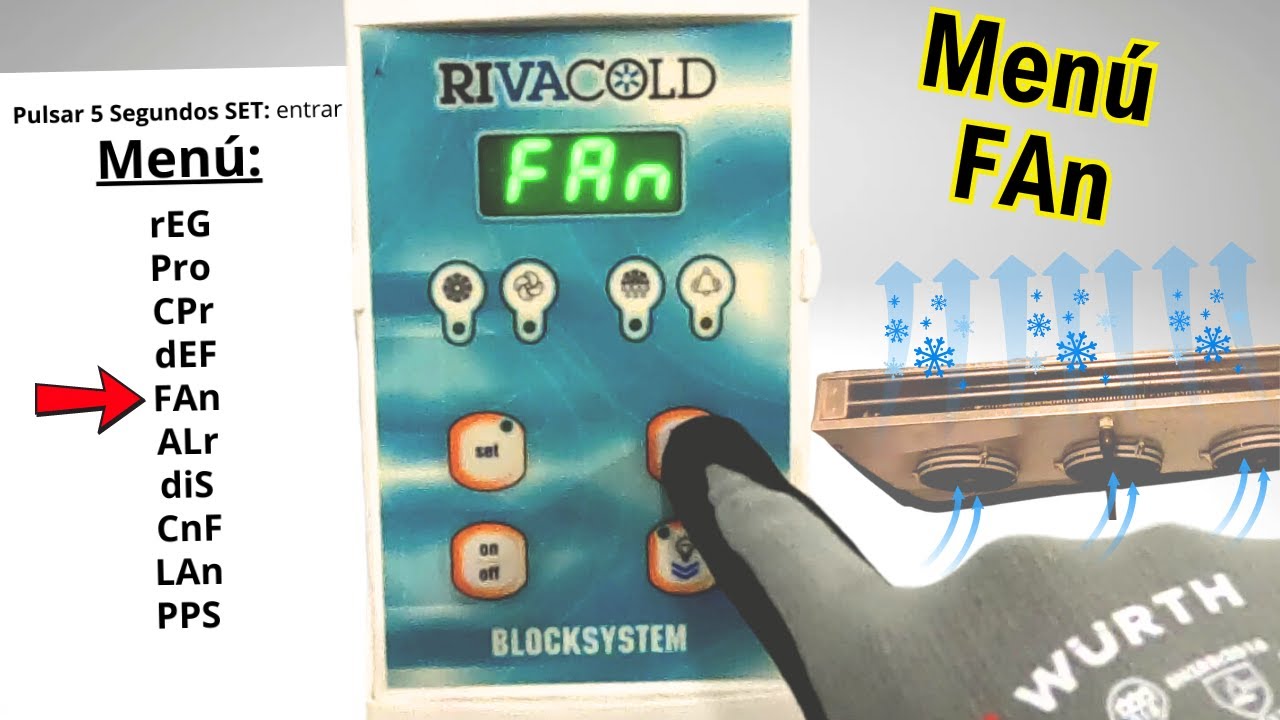 ✅ Menú VENTILADORES - Mando Rivacold Blocksystem