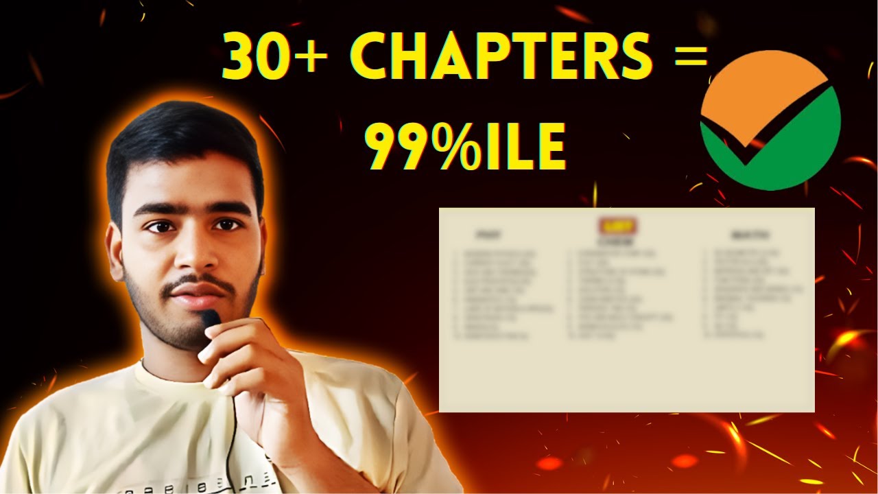 30+ Chapters  😱 List That Can Make Your Jee Percentile From 50 to 99 || Jee 2026 #jee2026