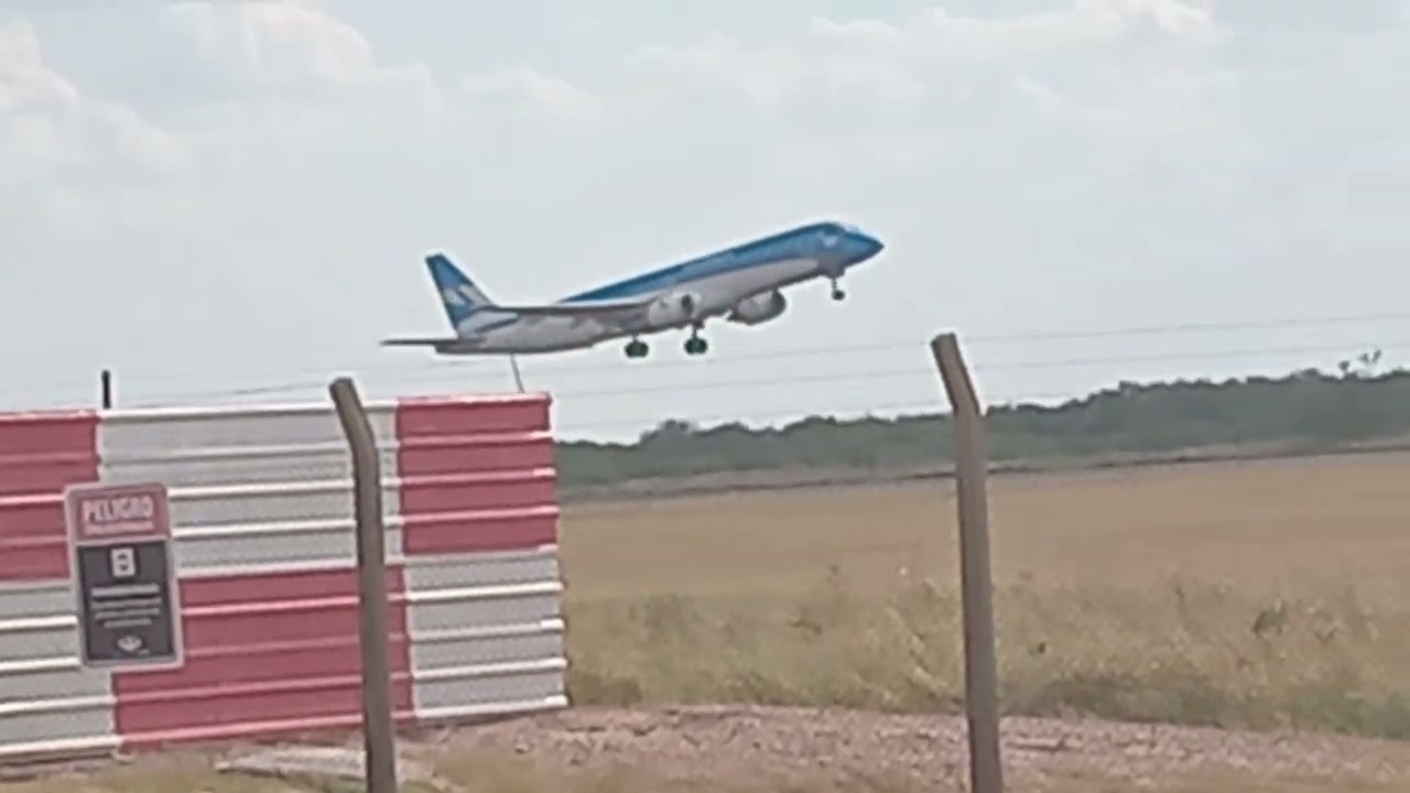 Despegue Embraer 190 Aerol&iacute;neas Argentinas