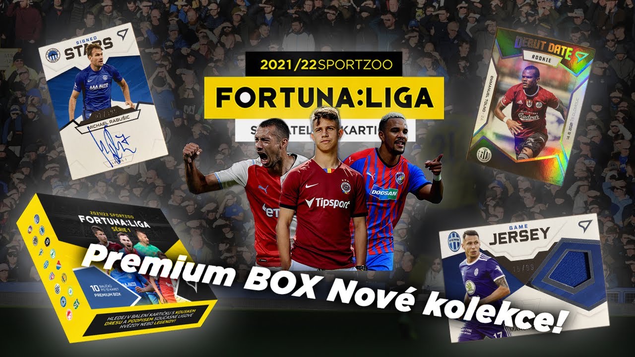 Sportzoo Fortuna liga 2021/22 PREMIUM BOX nové kolekce kartiček Fortuna ligy
