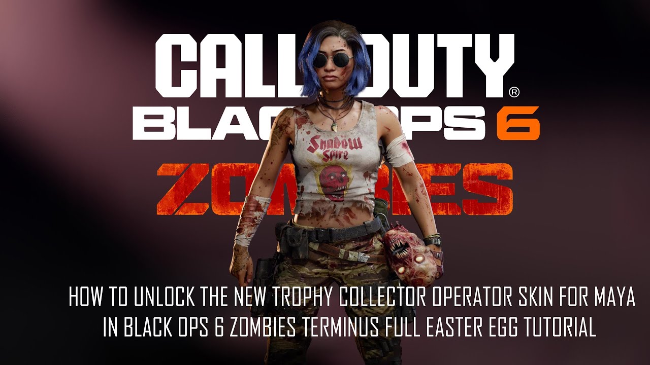 HOW TO GET THE FREE TROPHY COLLECTOR OPERATOR SKIN IN B06 ZOMBIES TERMINUS!!! (Full Tutorial)