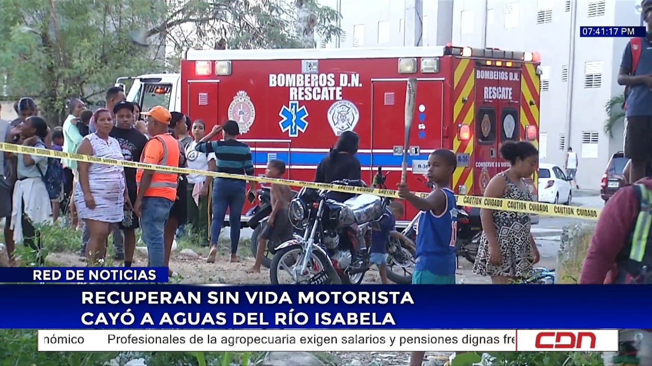 Recuperan sin vida motorista cayó a aguas del río Isabela
